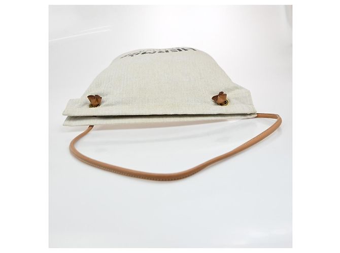 Hermès Hermes Aline Toile GM Bege - vista 7