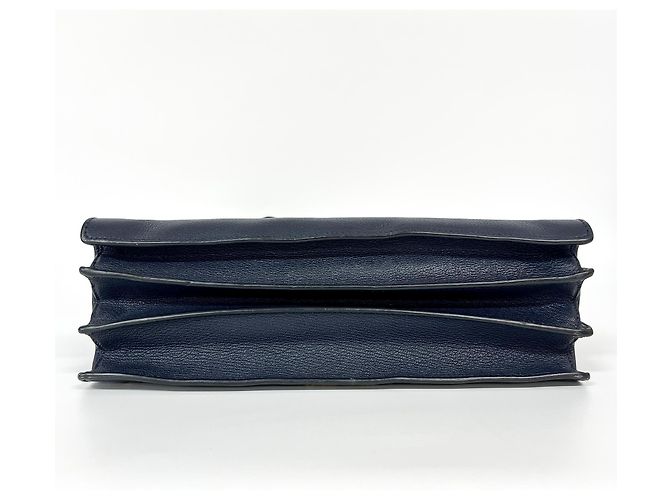 Miu Miu Madras Leather Large Azul marino - vista 6