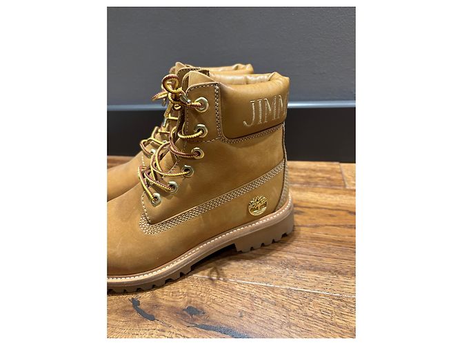 Botas Jimmy Choo x Timberland de cuero Castaño - vista 10
