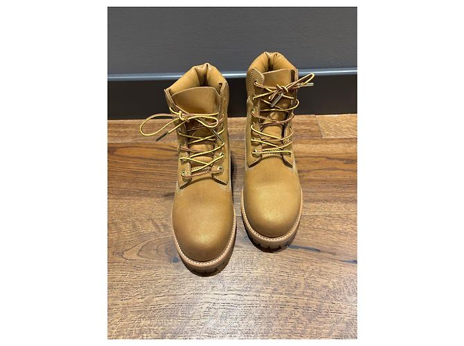 Botas Jimmy Choo x Timberland de cuero Castaño - vista 11
