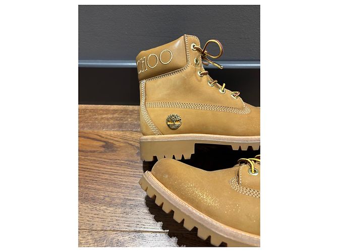 Botas Jimmy Choo x Timberland de cuero Castaño - vista 8
