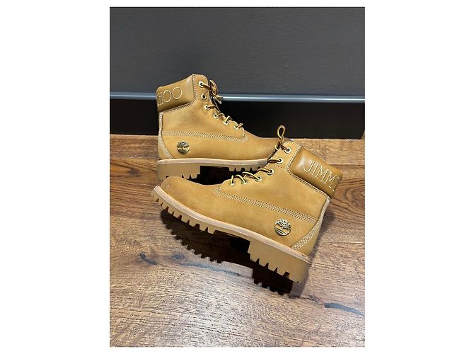 Botas Jimmy Choo x Timberland de cuero Castaño - vista 9