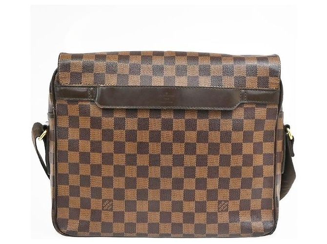 Louis Vuitton Shelton Messenger Damier Ebene MM Marrone - vista 2