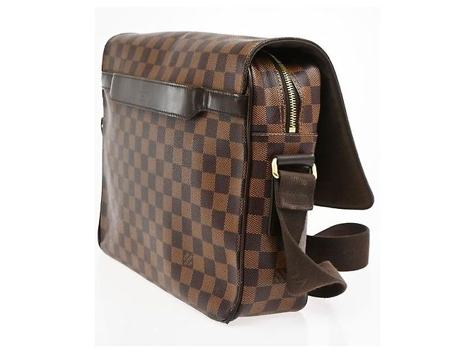 Louis Vuitton Shelton Messenger Damier Ebene MM Marrone - vista 4