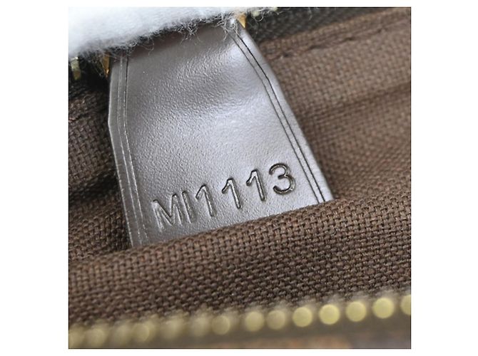 Louis Vuitton Shelton Messenger Damier Ebene MM Marrone - vista 7