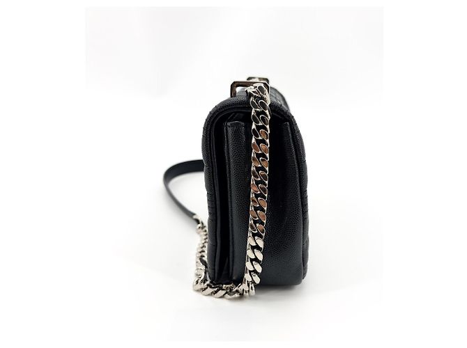 Burberry Lola Wallet on Chain aus gestepptem Leder Schwarz - Ansicht 4