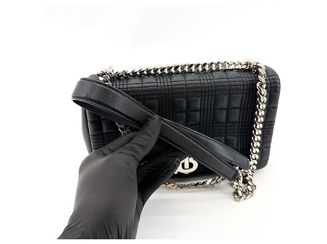 Burberry Lola Wallet on Chain aus gestepptem Leder Schwarz - Ansicht 7