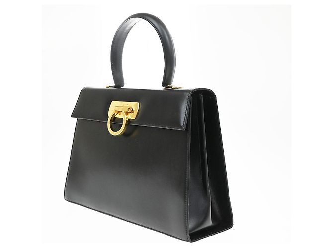 Salvatore Ferragamo Borsa in pelle con manico convertibile Nero - vista 3