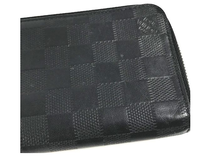 Louis Vuitton Damier Infini Lange Geldbörse Schwarz - Ansicht 10