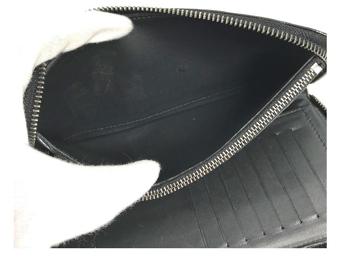 Louis Vuitton Damier Infini Lange Geldbörse Schwarz - Ansicht 14