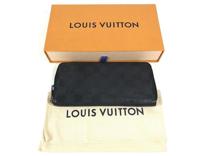 Louis Vuitton Damier Infini Lange Geldbörse Schwarz - Ansicht 17