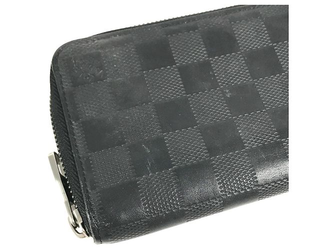 Louis Vuitton Damier Infini Lange Geldbörse Schwarz - Ansicht 8