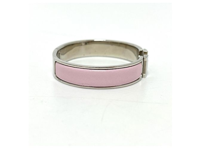 Hermès Hermes Clic Clac PM Armreif Silber Pink - Ansicht 4