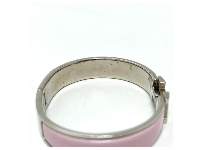 Hermès Hermes Clic Clac PM Armreif Silber Pink - Ansicht 6