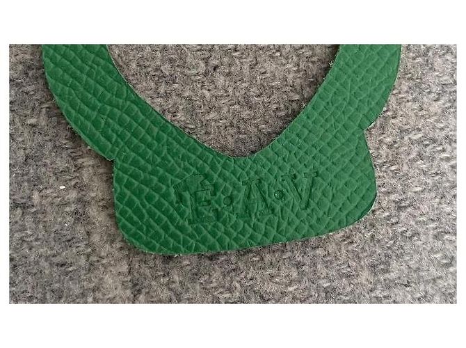Hermès Petit h Charm Arpa in pelle verde - vista 7