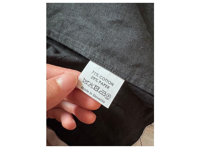 Dries Van Noten Top sin mangas negro con cuello de volantes dorados - vista 12