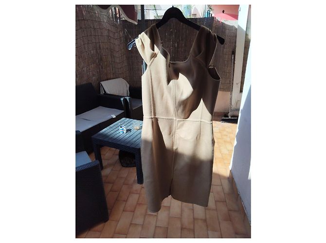 Christian Dior Sommerkleid aus Kaschmir Beige - Ansicht 3