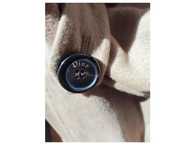 Christian Dior Sommerkleid aus Kaschmir Beige - Ansicht 6