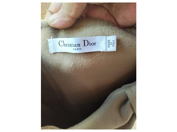 Christian Dior Sommerkleid aus Kaschmir Beige - Ansicht 7