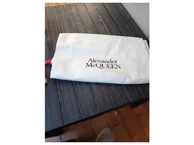 Sneakers alte in pelle bianca Alexander McQueen Bianco - vista 7