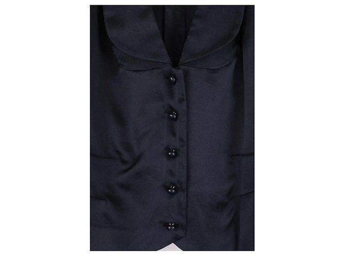 Cárdigan Sonia Rykiel de seda negro - vista 2