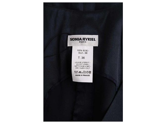 Cárdigan Sonia Rykiel de seda negro - vista 4