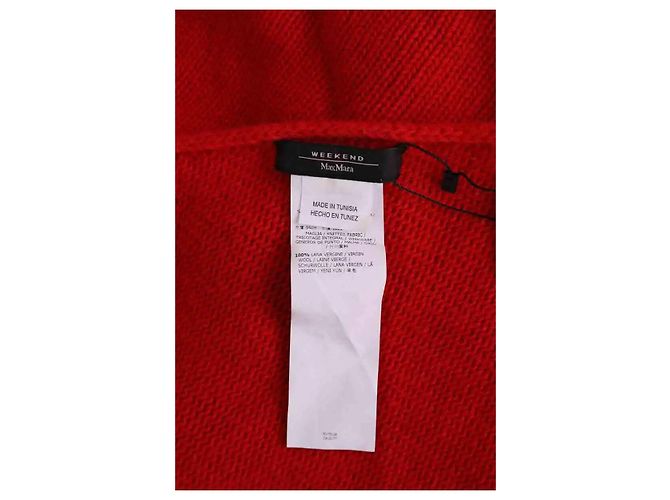 Capa de lana roja Max Mara - vista 4
