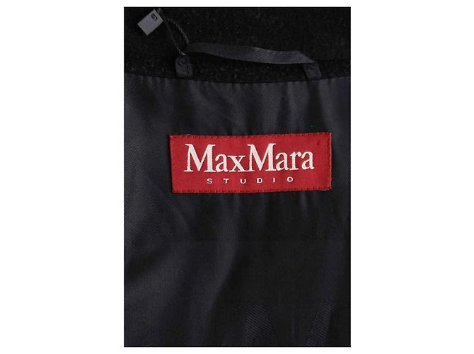 Cappotto in lana nero Max Mara - vista 5