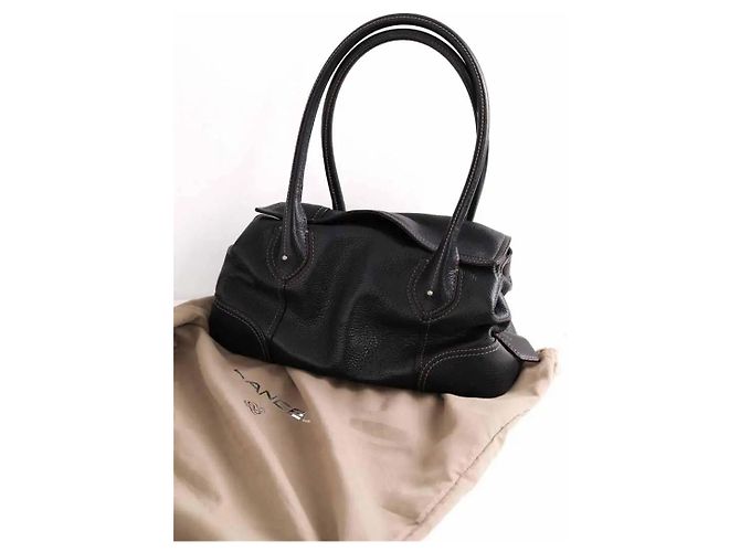 Borsa a spalla Lancel in pelle nera Nero - vista 6