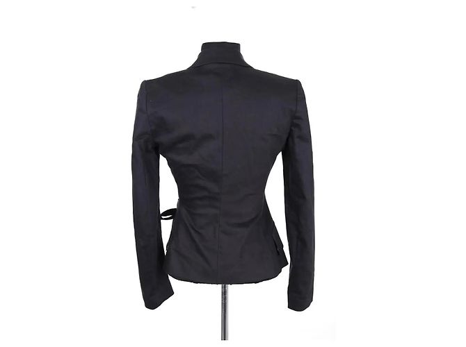 Blazer de algodão preto Dolce & Gabbana - vista 4