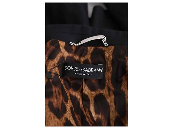Blazer de algodão preto Dolce & Gabbana - vista 5