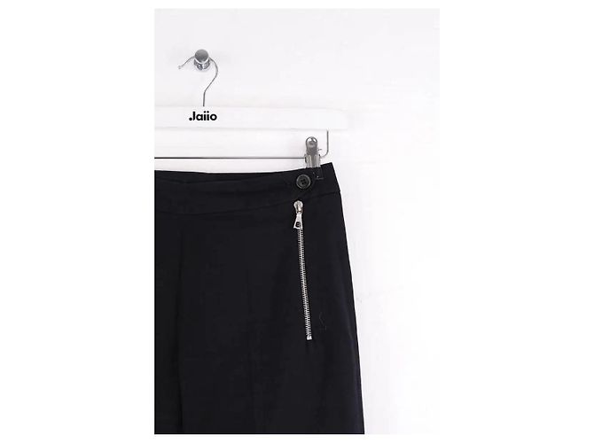 Dries Van Noten Schwarze gerade Hose - Ansicht 2