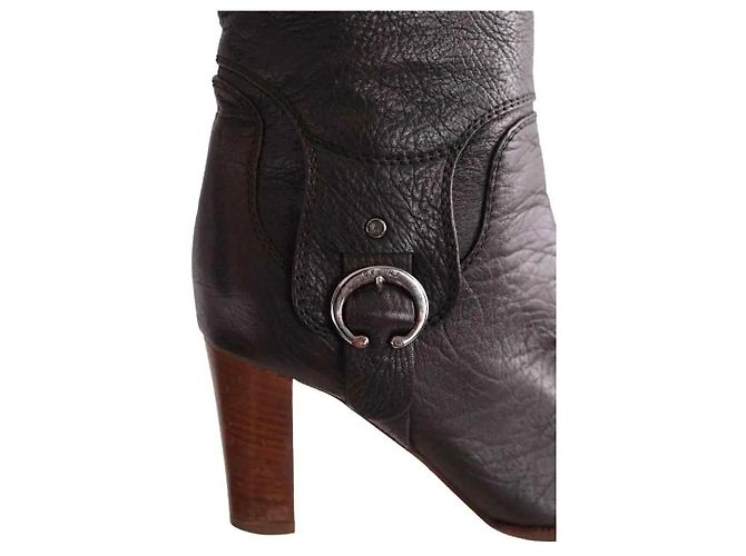 Céline Brown Leather Boots - view 4
