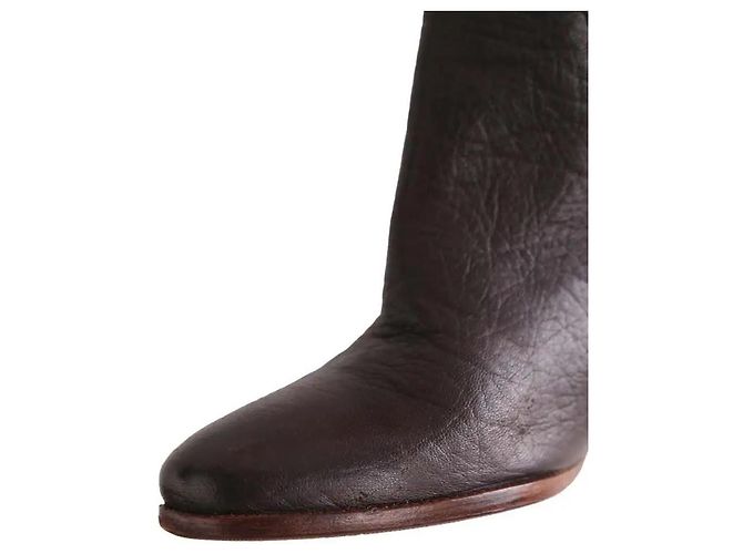 Céline Brown Leather Boots - view 5
