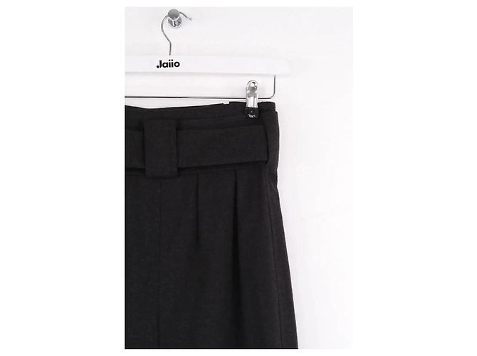 Falda Yves Saint Laurent de lana antracita Gris antracita - vista 4