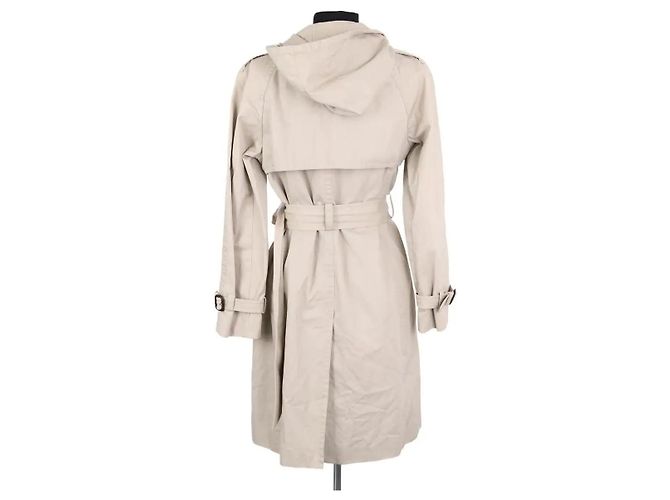 Trench coat bege de algodão Dolce & Gabbana - vista 4