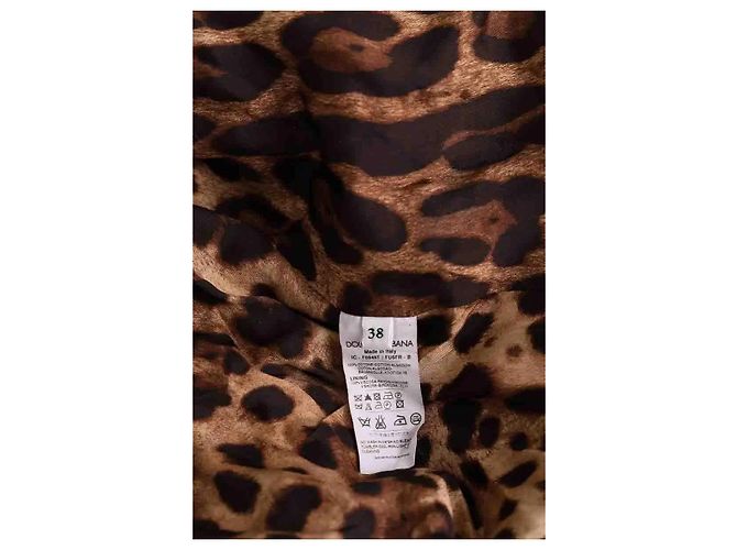 Trench coat bege de algodão Dolce & Gabbana - vista 6