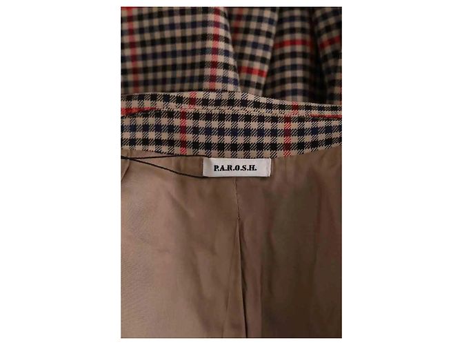 Blazer Parosh de lana beige XS - vista 5