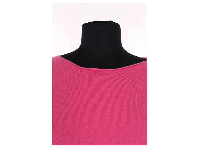 Autre Marque Pull Repeat en cachemire rose - vue 2