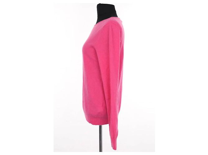 Autre Marque Pull Repeat en cachemire rose - vue 3
