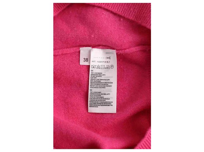 Autre Marque Pull Repeat en cachemire rose - vue 6