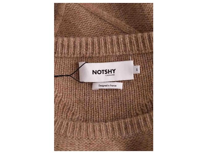 Autre Marque Pull Notshy en cachemire camel S - vue 5