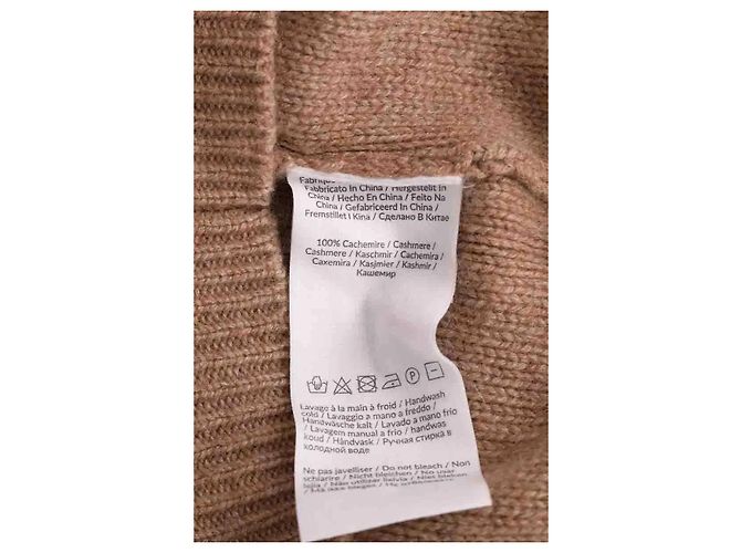 Autre Marque Pull Notshy en cachemire camel S - vue 6