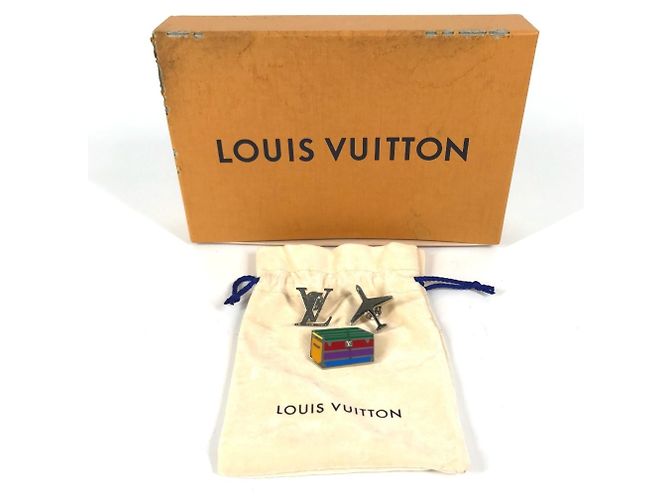 Broche Louis Vuitton 2018 Time Capsule Exhibition Plata Multicolor - vista 13
