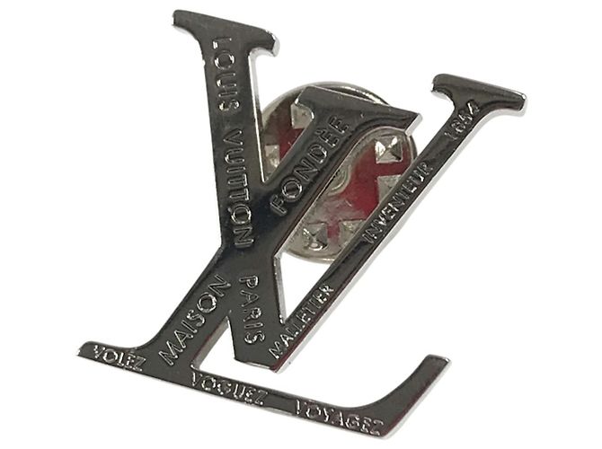 Broche Louis Vuitton 2018 Time Capsule Exhibition Plata Multicolor - vista 2