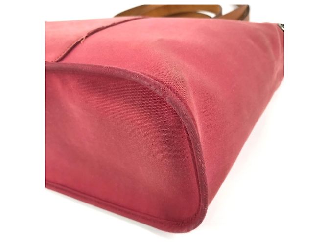 Hermès Borsa a tracolla Hermes Cabas Elan PM Vertical Marrone Rosso - vista 6