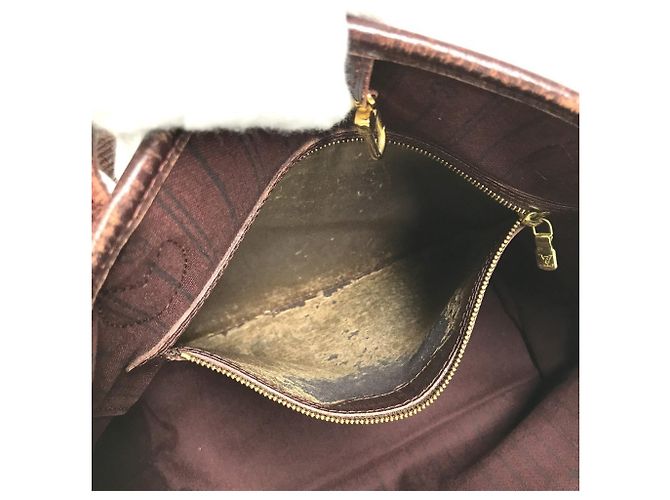 Louis Vuitton Monogram Idylle Neverfull MM Tasche Braun Rot - Ansicht 12