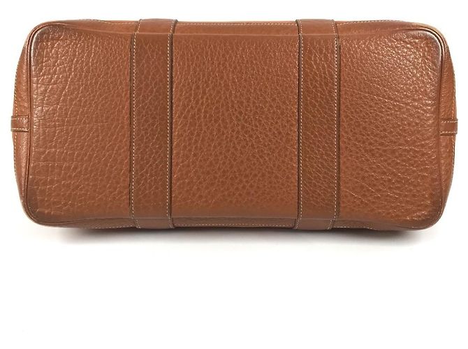 Borsa a spalla in pelle e tela Garden Party PM di Hermès Arancione - vista 5