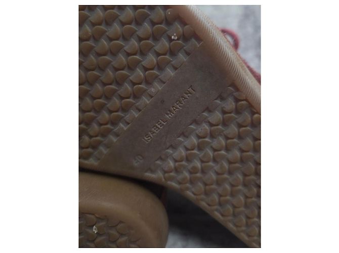 Isabel Marant Bobby High-Top-Sneaker Bordeaux Wildleder - Ansicht 10
