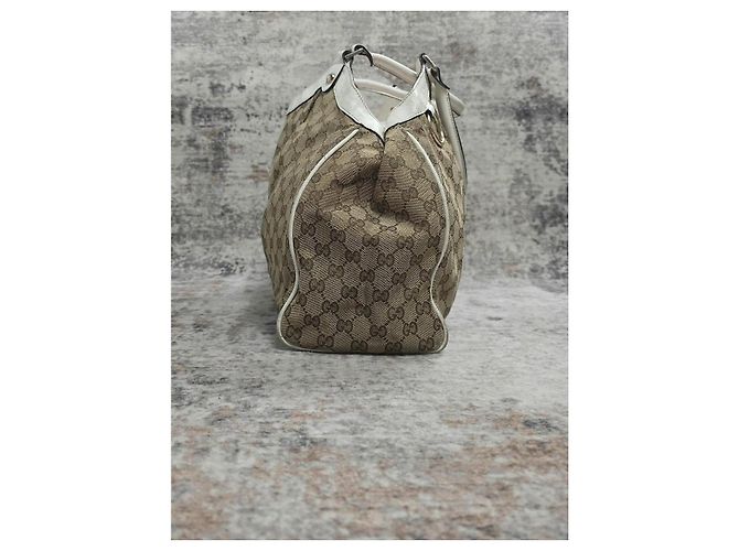 Borsa a Mano Gucci Sukey in tela monogram Beige - vista 4